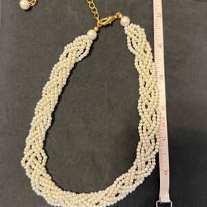 Cultured Pearl Multi-Strand Twist Necklace - White